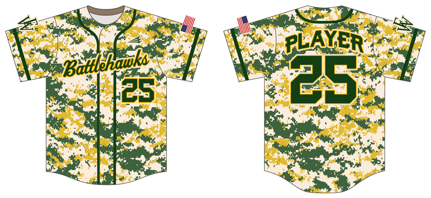 Wilco Battlehawks Custom NanoDri Baseball Jersey #J2C