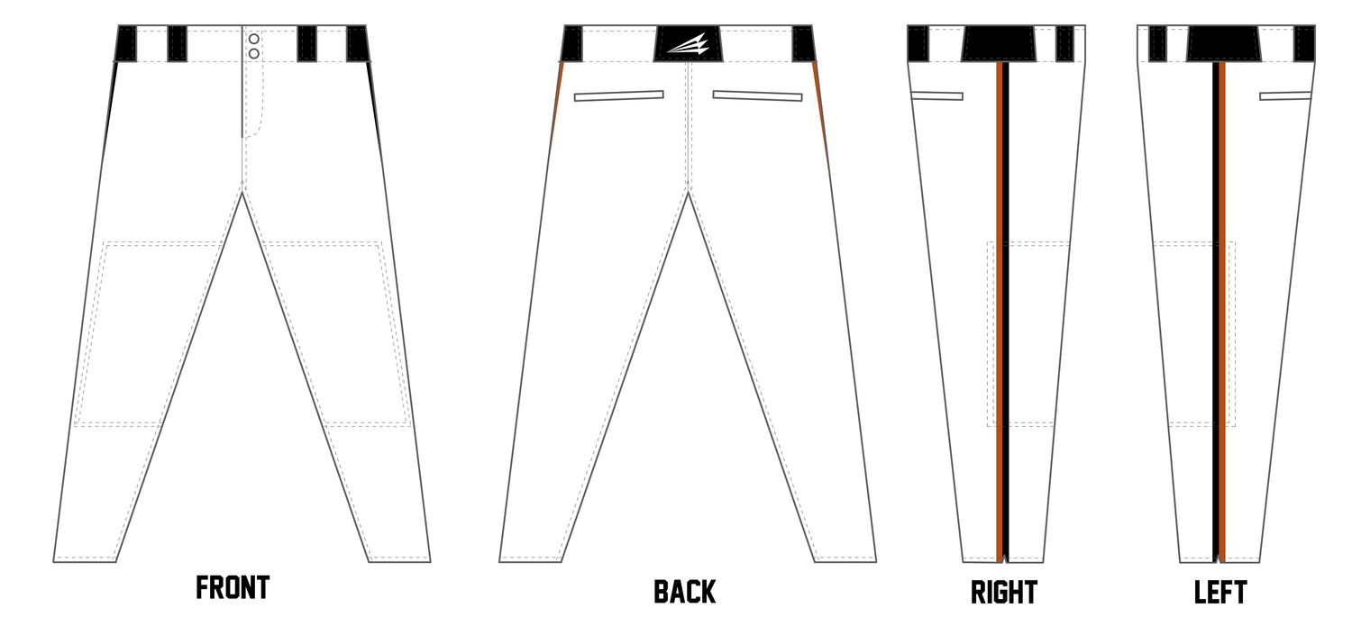 Diamond Jaxx Custom Athletic Baseball Pant #BP1D
