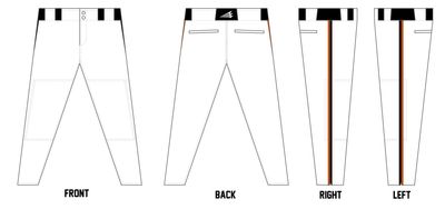 Diamond Jaxx Custom Athletic Baseball Pant #BP1D