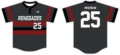 Tallahassee 10U Renegades Custom HexaFlex Baseball Jersey #J6b
