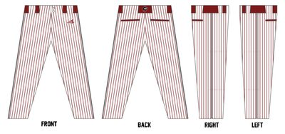 Tallahassee 10U Renegades Custom Athletic Baseball Pant #BP2