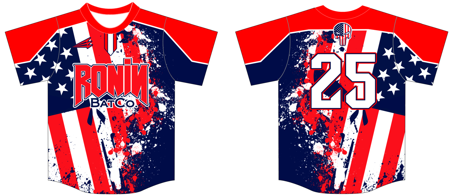 Ronin Bat Co. Custom Hexaflex Baseball Jersey #3A