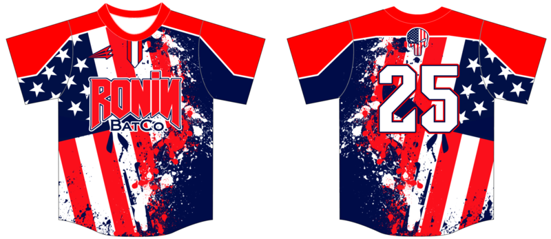 Ronin Bat Co. Custom Hexaflex Baseball Jersey #3A
