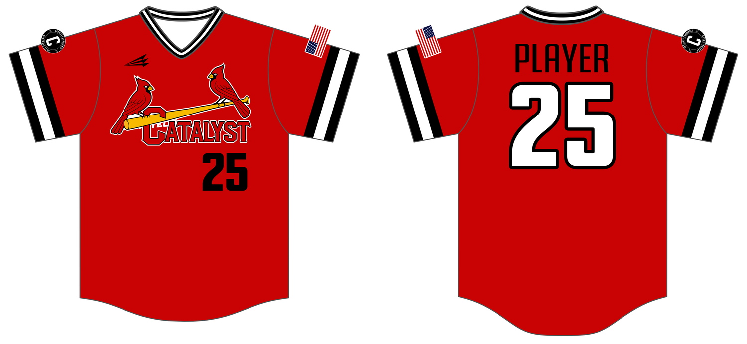 Catalyst Cardinals Custom NanoDri Baseball Jersey #J6