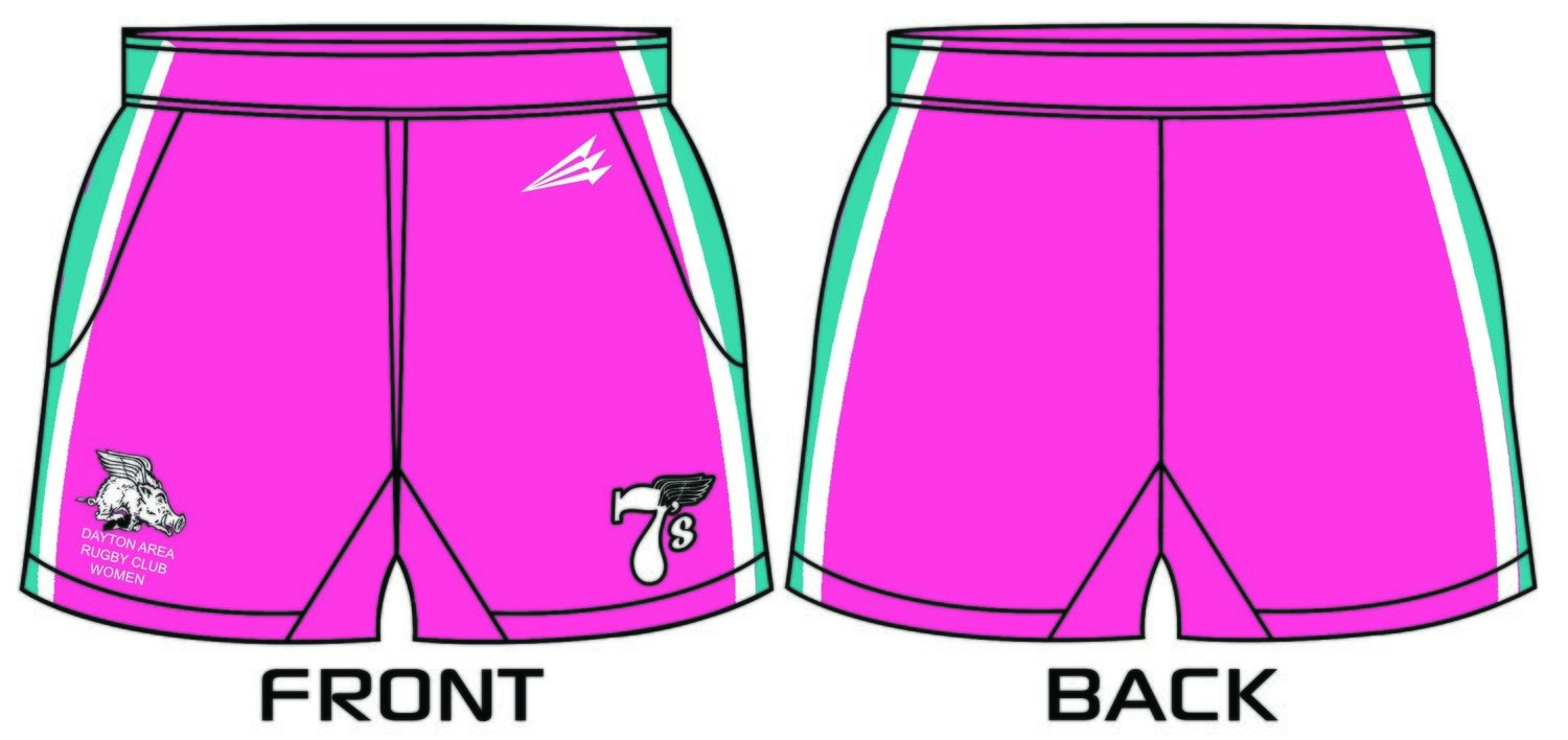 Dayton Area Rugby Club Custom Rugby Shorts #2d
