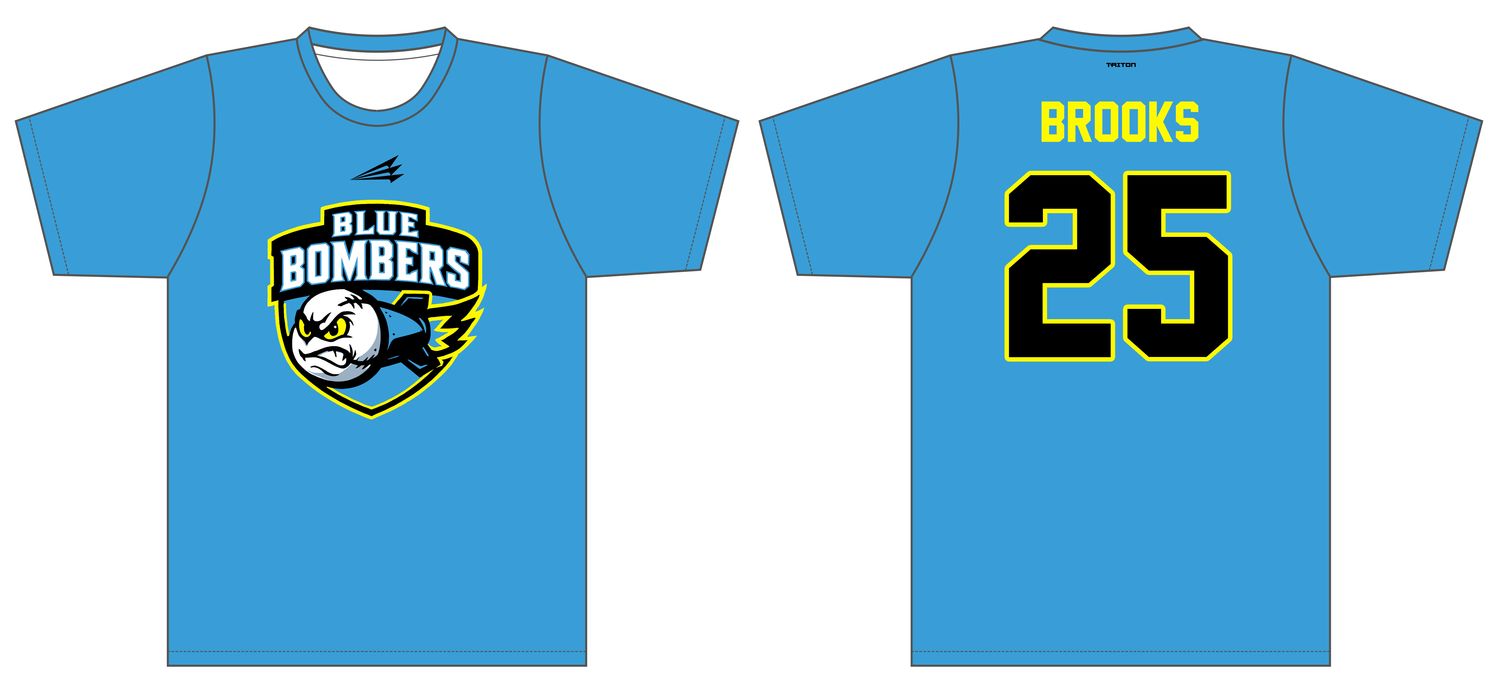Blue Bombers Custom HyperMAX Tee #HM6