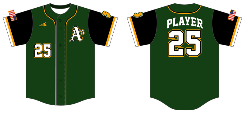 Hamilton A&#39;s Custom Nanodri Baseball Jersey #J39B