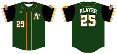Hamilton A&#39;s Custom Nanodri Baseball Jersey #J39B