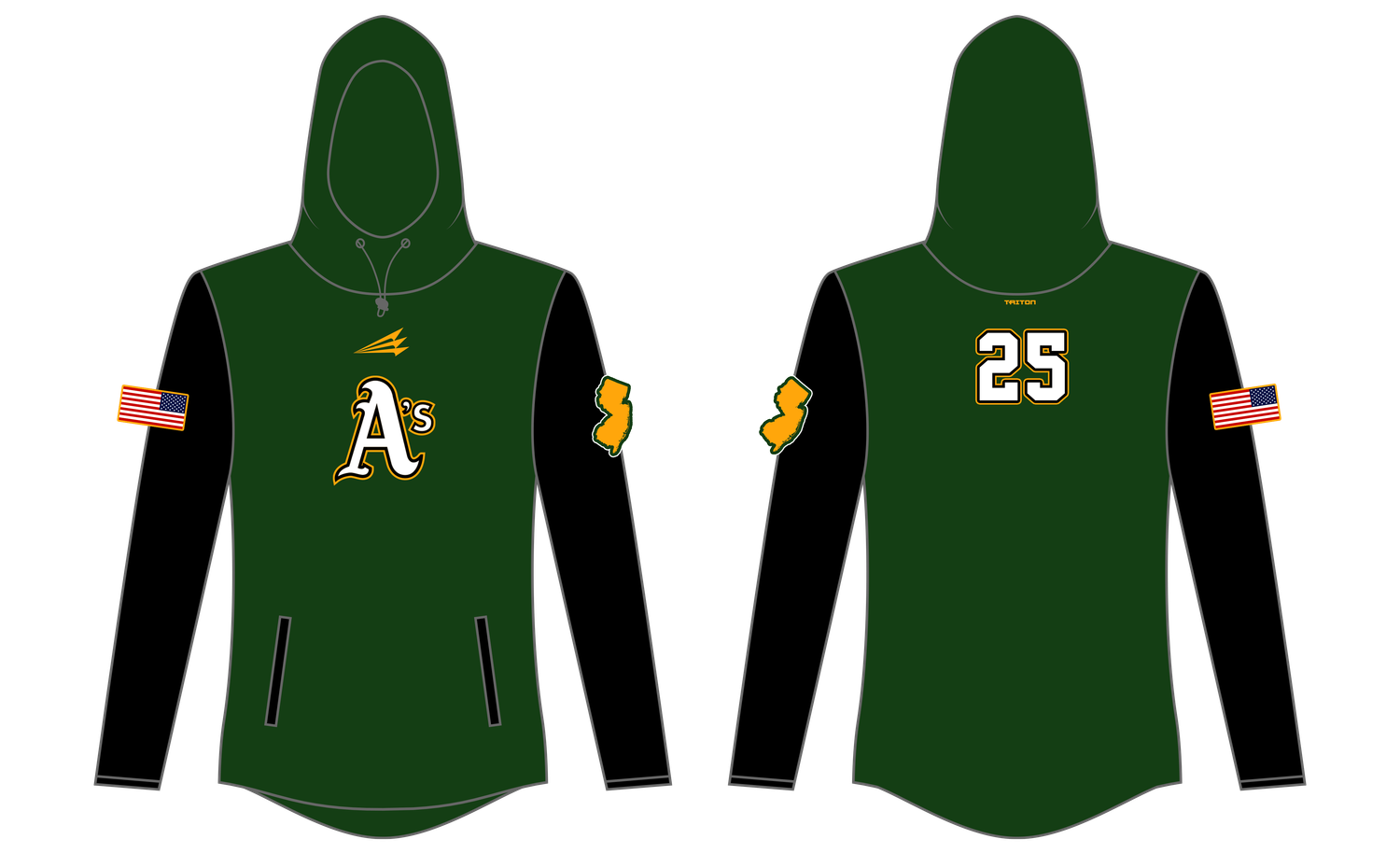 Hamilton A&#39;s Custom QuadFlex Hoodie #QF1
