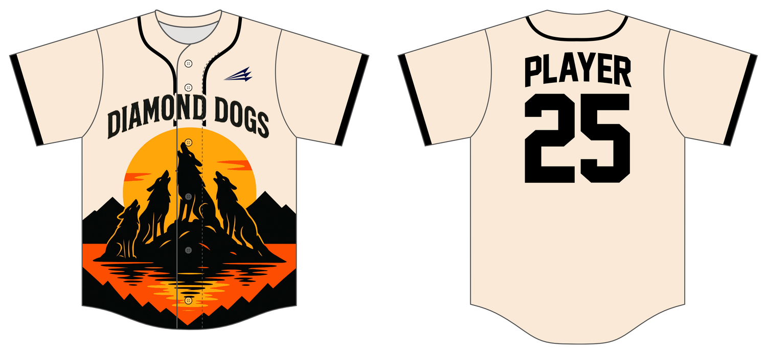 Diamond Dogs (Zontini)  Custom HexaFlex Baseball Jersey #J1