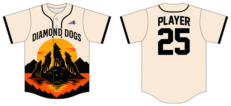 Diamond Dogs (Zontini)  Custom HexaFlex Baseball Jersey #J1