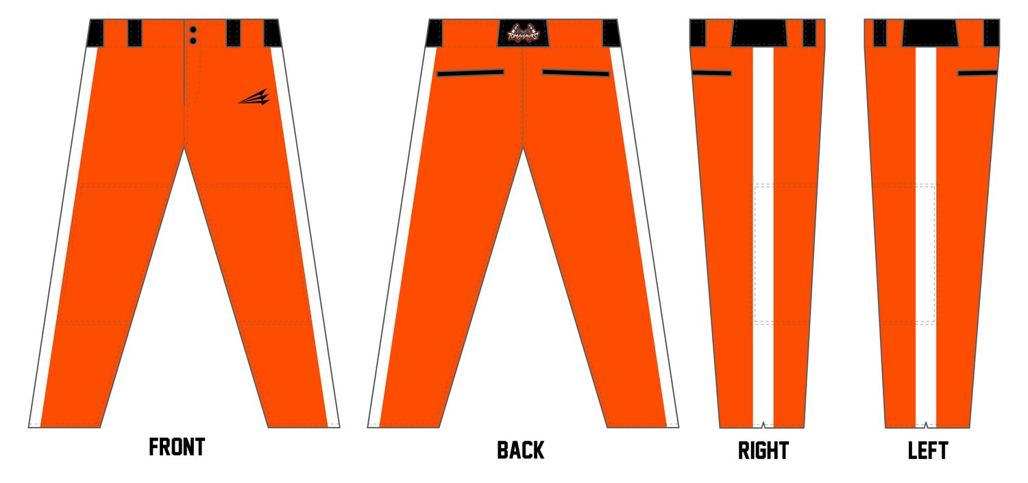 DC Tomahawks Custom Athletic Cut Baseball Pants #BP13