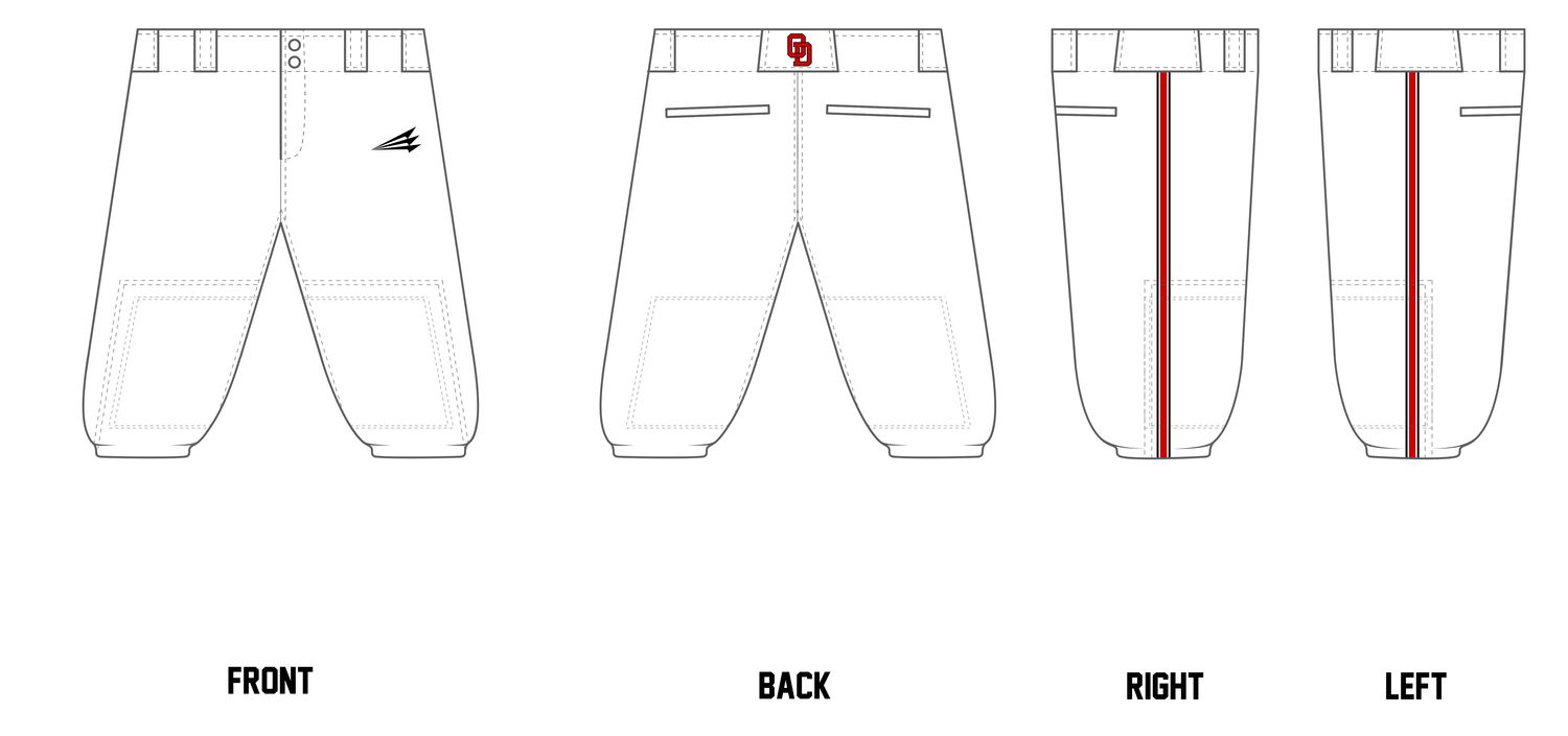 O Dawgs Custom Knicker Baseball Pant #BP24B