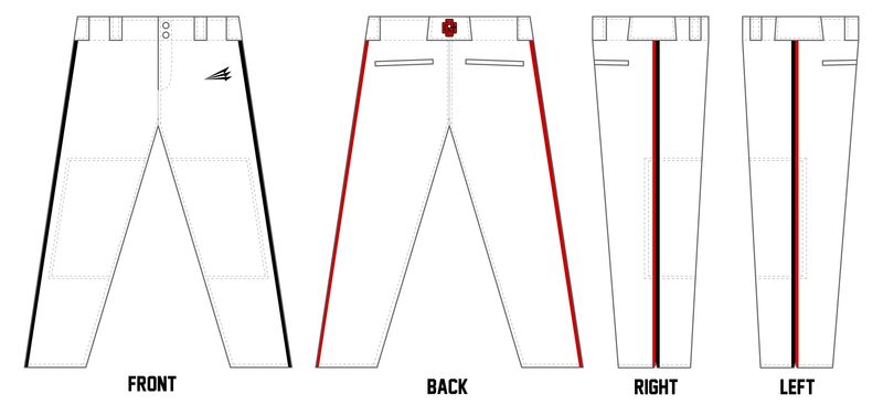 GameChangers Custom Athletic Cut Baseball Pants #BP3A