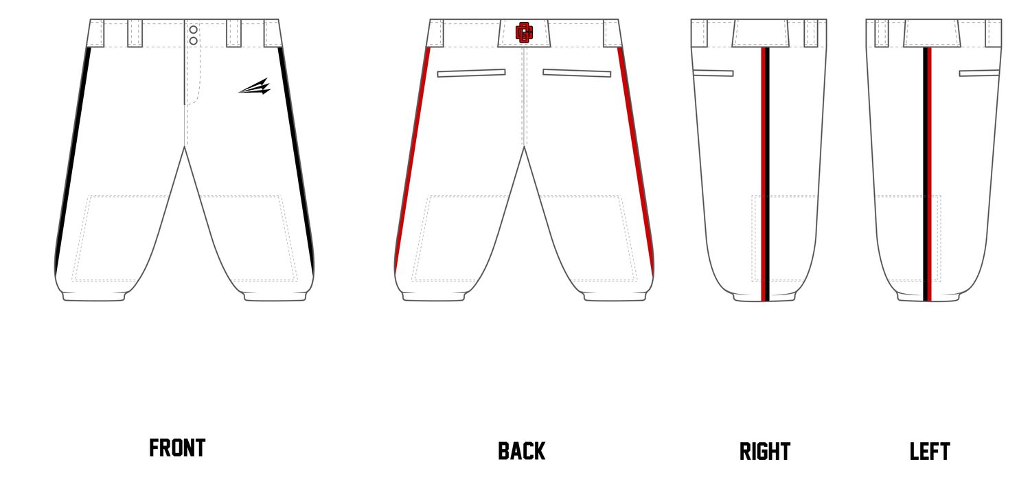 GameChangers Custom Knicker Baseball Pants #BP3B