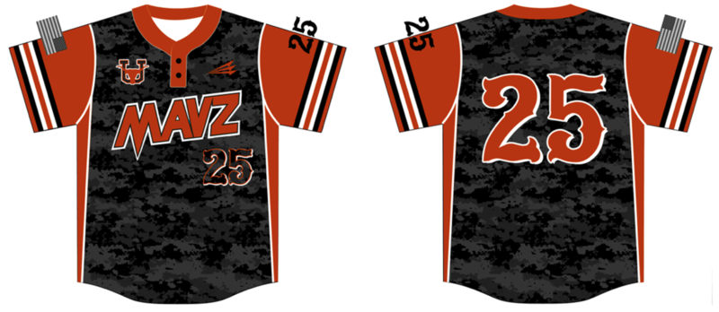 Upstate Mavericks Custom HexaFlex Baseball Jersey #8