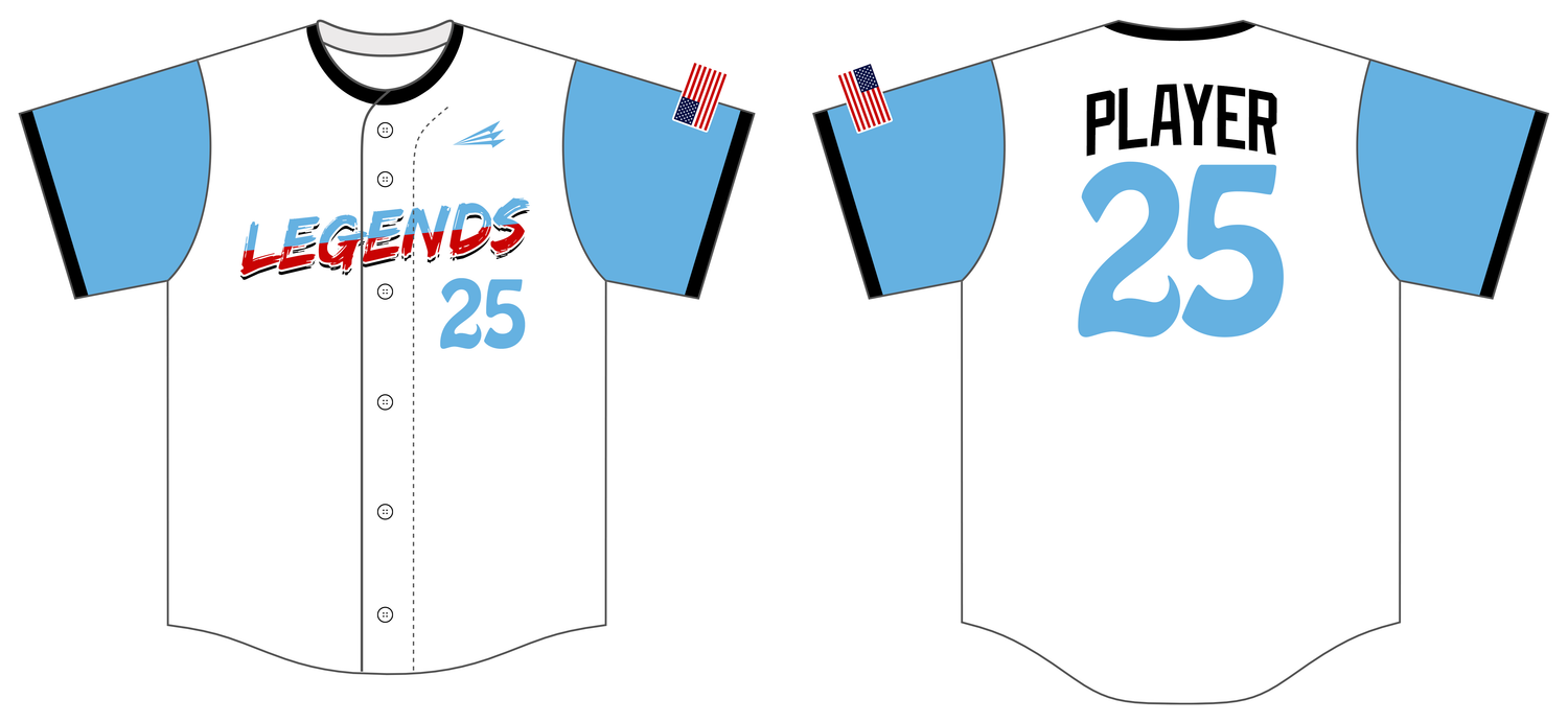 Illinois Legends  Custom HexaFlex Baseball Jersey #J2F