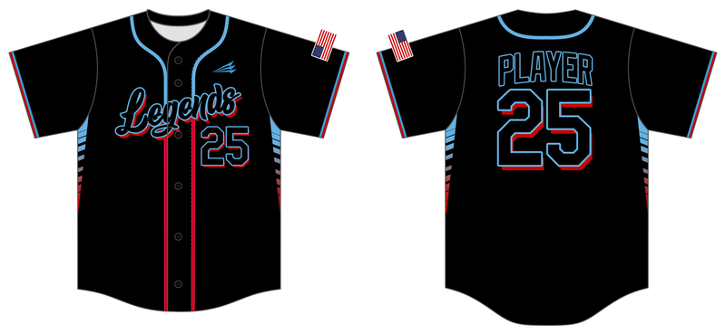 Illinois Legends  Custom HexaFlex Baseball Jersey #J4B