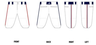 Loudoun Aces Fooch Custom Knicker Baseball Pant #BP8