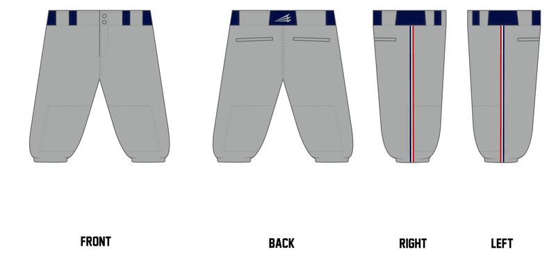 Loudoun Aces Fooch Custom Knicker Baseball Pant #BP11