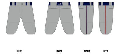 Loudoun Aces Fooch Custom Knicker Baseball Pant #BP11