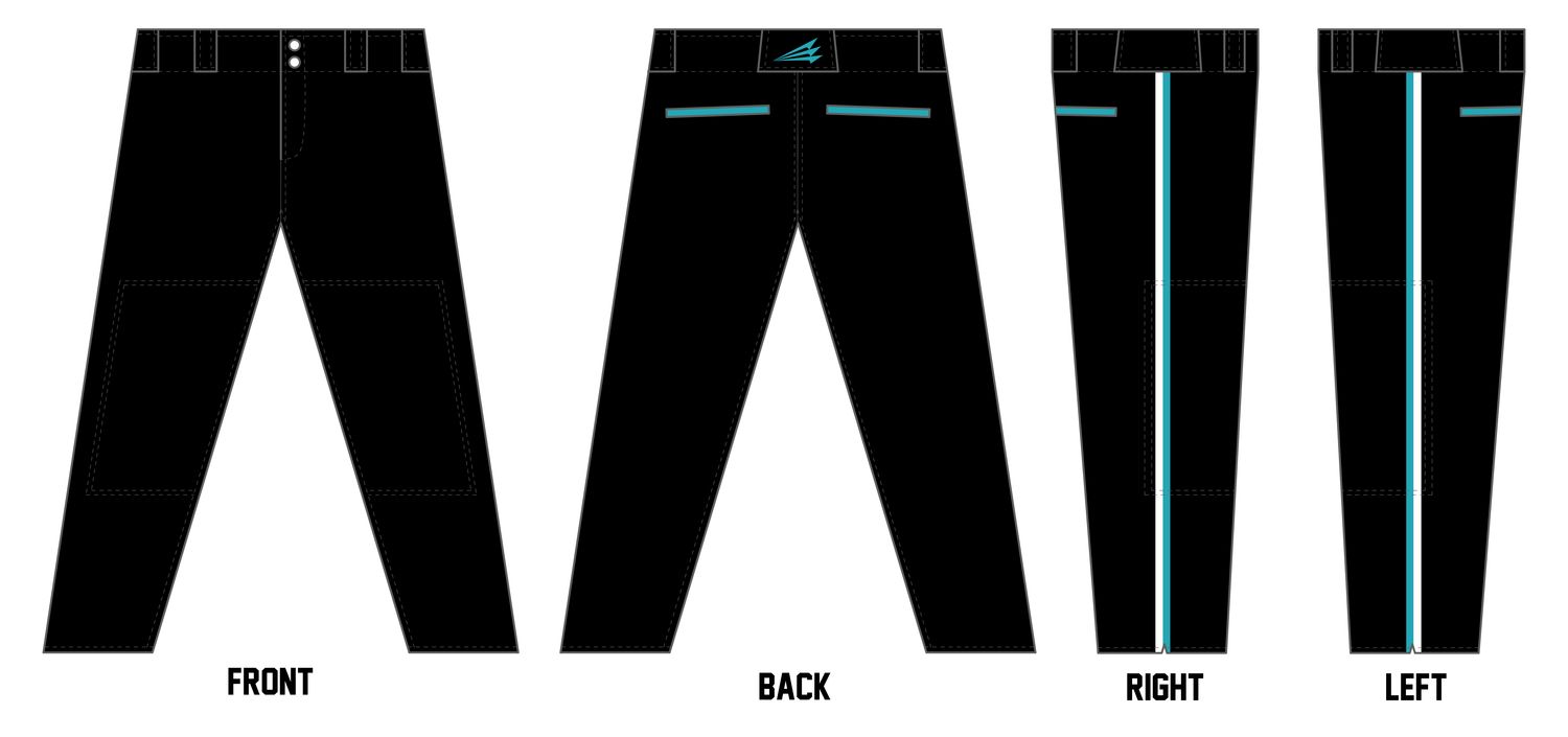 NC Diamond Dawgs Custom Athletic Cut Baseball Pant #BP1