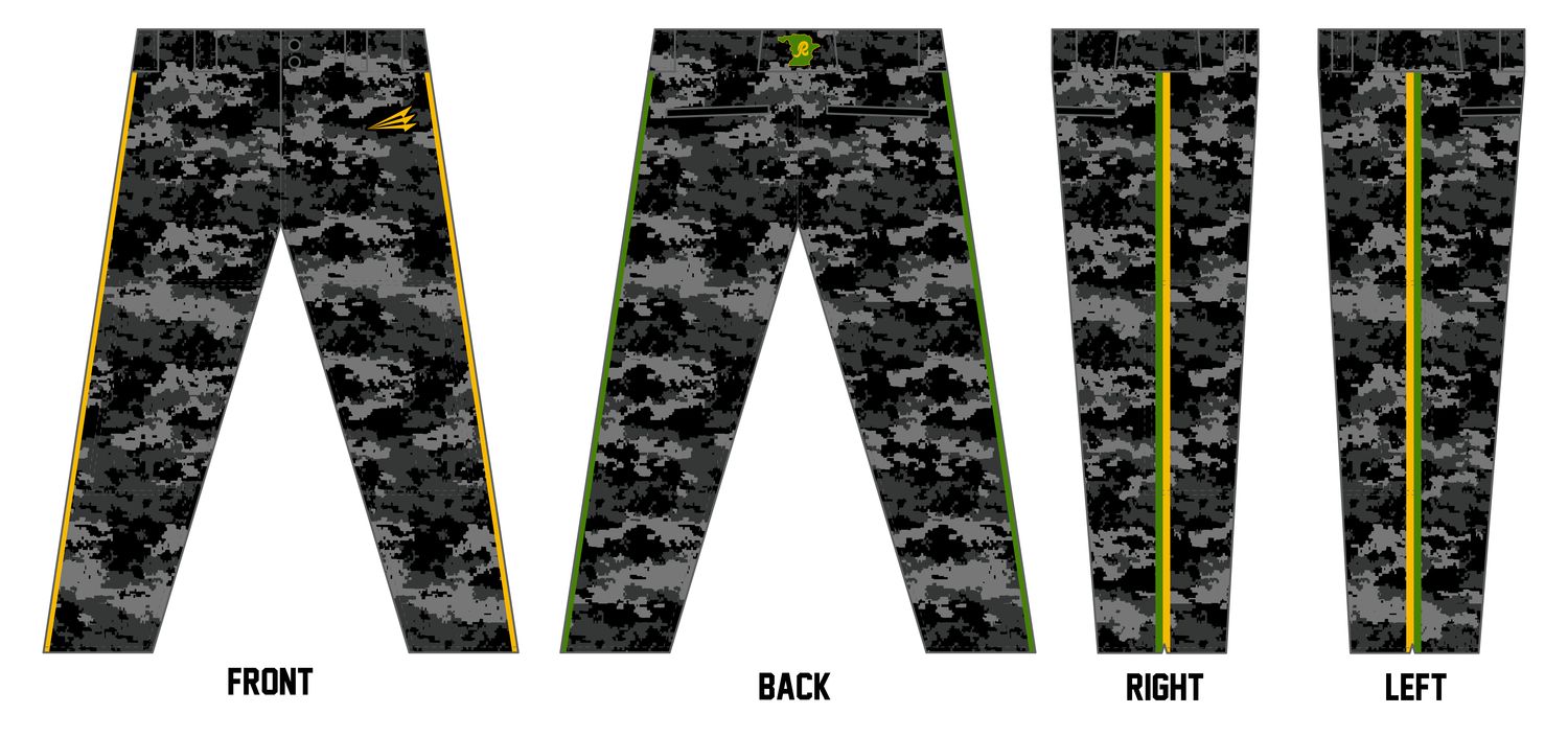 Richmond Rockies Custom Athletic Cut Baseball Pants #BP6C