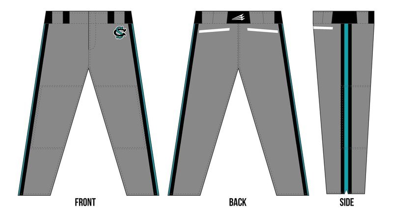 Columbus Sharks Custom Stacheman Elite Long Baseball Pant #10B
