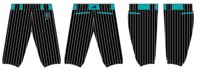 Columbus Sharks Custom Stacheman Elite Knicker Baseball Pant #5