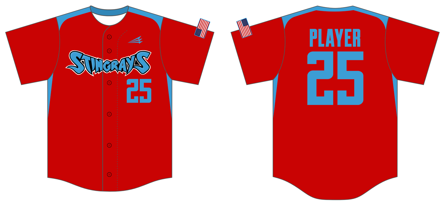 Stingrays (Burney) Custom Hexaflex Baseball Jersey #J4
