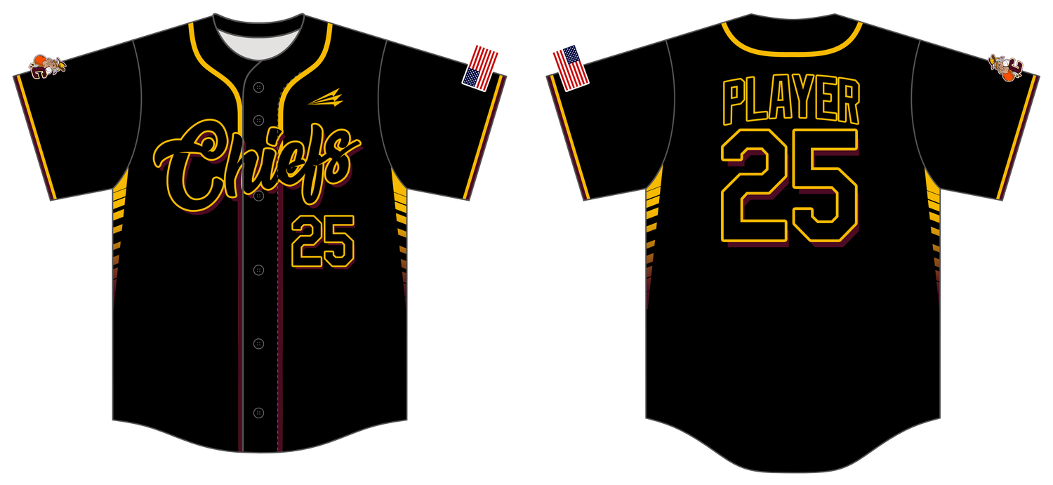 Chiefs Baseball Custom NanoDri Baseball Jersey #J3B