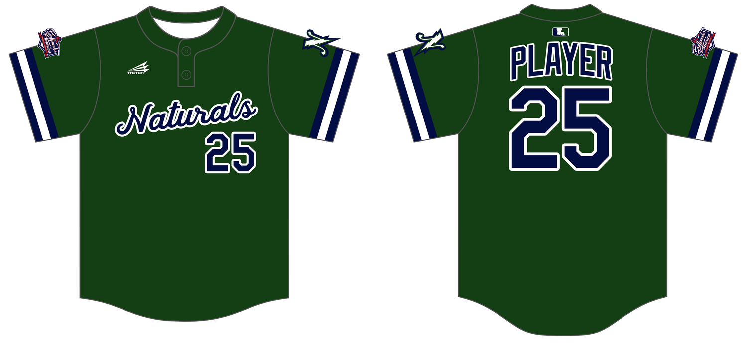 LBA Naturals Blue Custom HexaFlex Baseball Jersey #J1