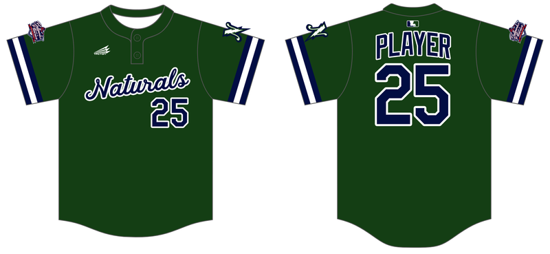 LBA Naturals Blue Custom HexaFlex Baseball Jersey #J1