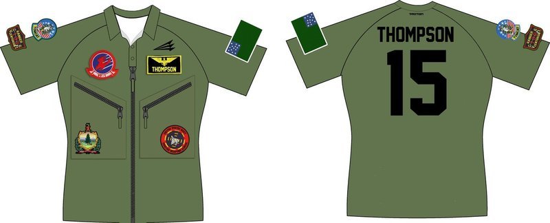 Green Mountain Boys Custom Pro-Premier Rugby Jersey #1