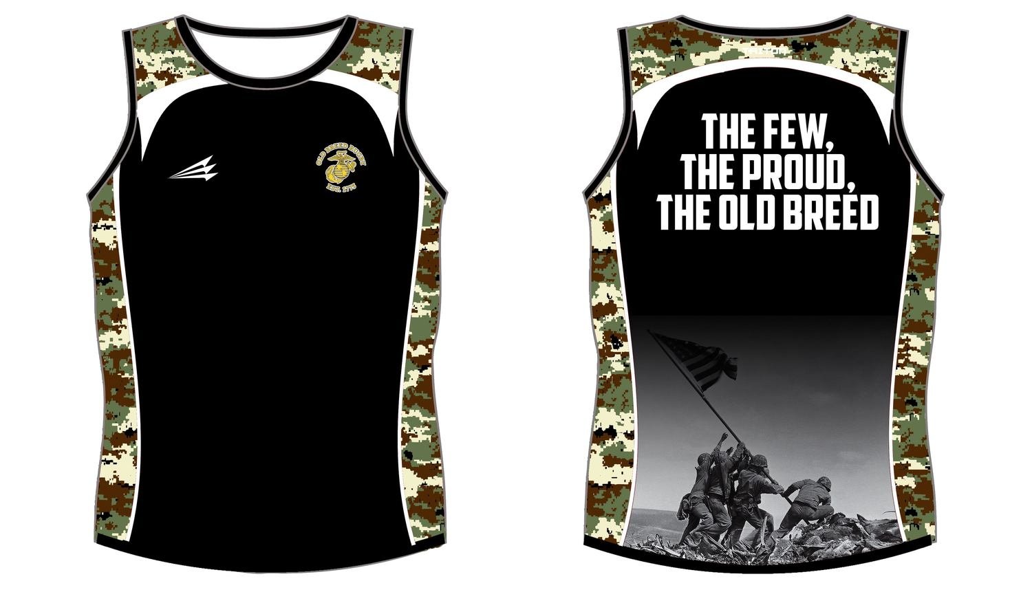 Marine Corps Old Breed Rugby Custom Singlet #8