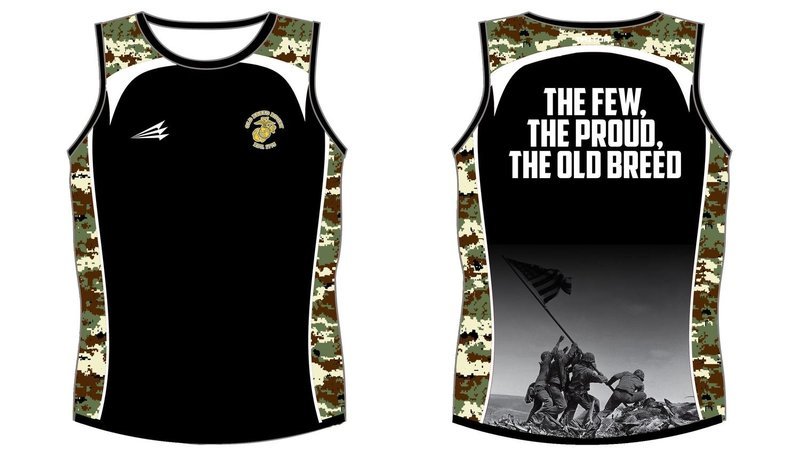 Marine Corps Old Breed Rugby Custom Singlet #8