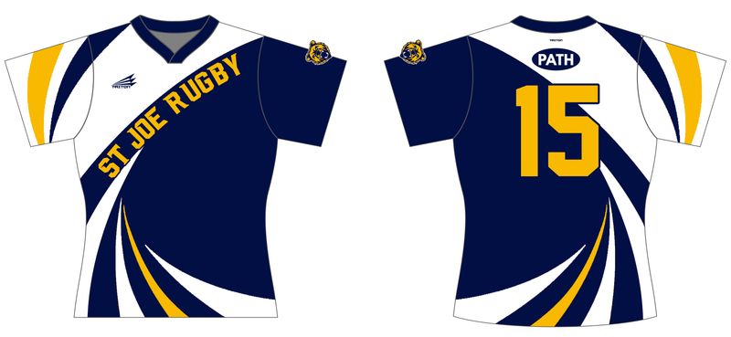 St. Joe Girls Rugby Custom V-Neck QuadFlex Jersey #J9g