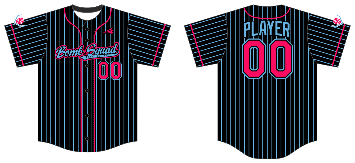 SI BOMB SQUAD Custom HexaFlex Baseball Jersey #J3I