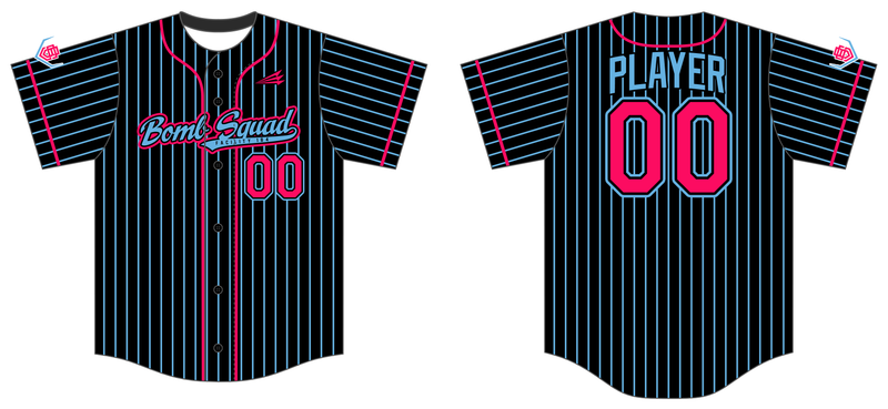 SI BOMB SQUAD Custom HexaFlex Baseball Jersey #J3I