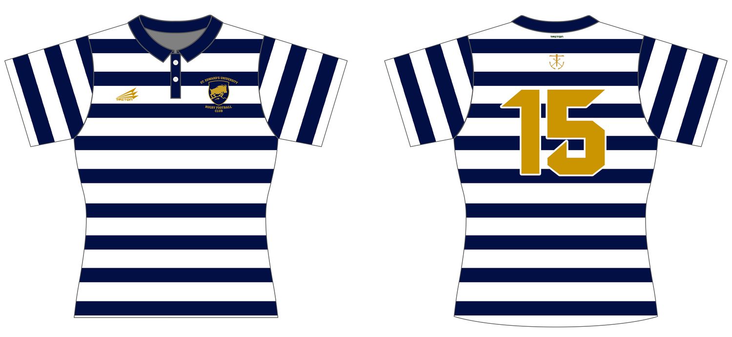 St. Edward&#39;s University Rugby Football Club Custom Polo QuadFlex Jersey #J4b