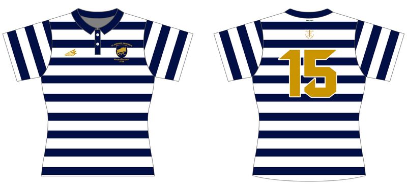 St. Edward&#39;s University Rugby Football Club Custom Polo QuadFlex Jersey #J4b