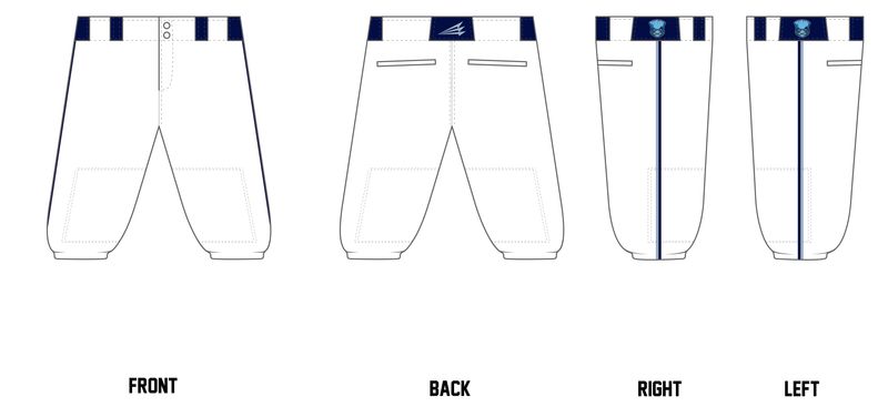 Blue Sox Sports Custom Knicker Baseball Pant #BP23DK