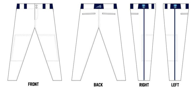 Blue Sox Custom Athletic Baseball Pant #BP23D