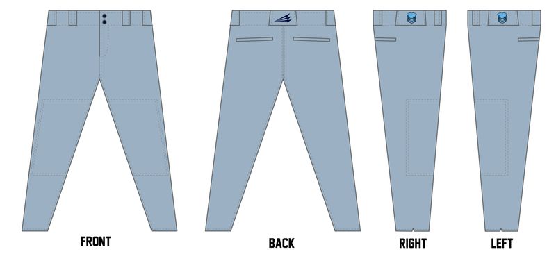 Blue Sox Custom Athletic Baseball Pant #BP23H