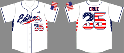 Edison Custom HexaFlex Baseball Jersey #1B