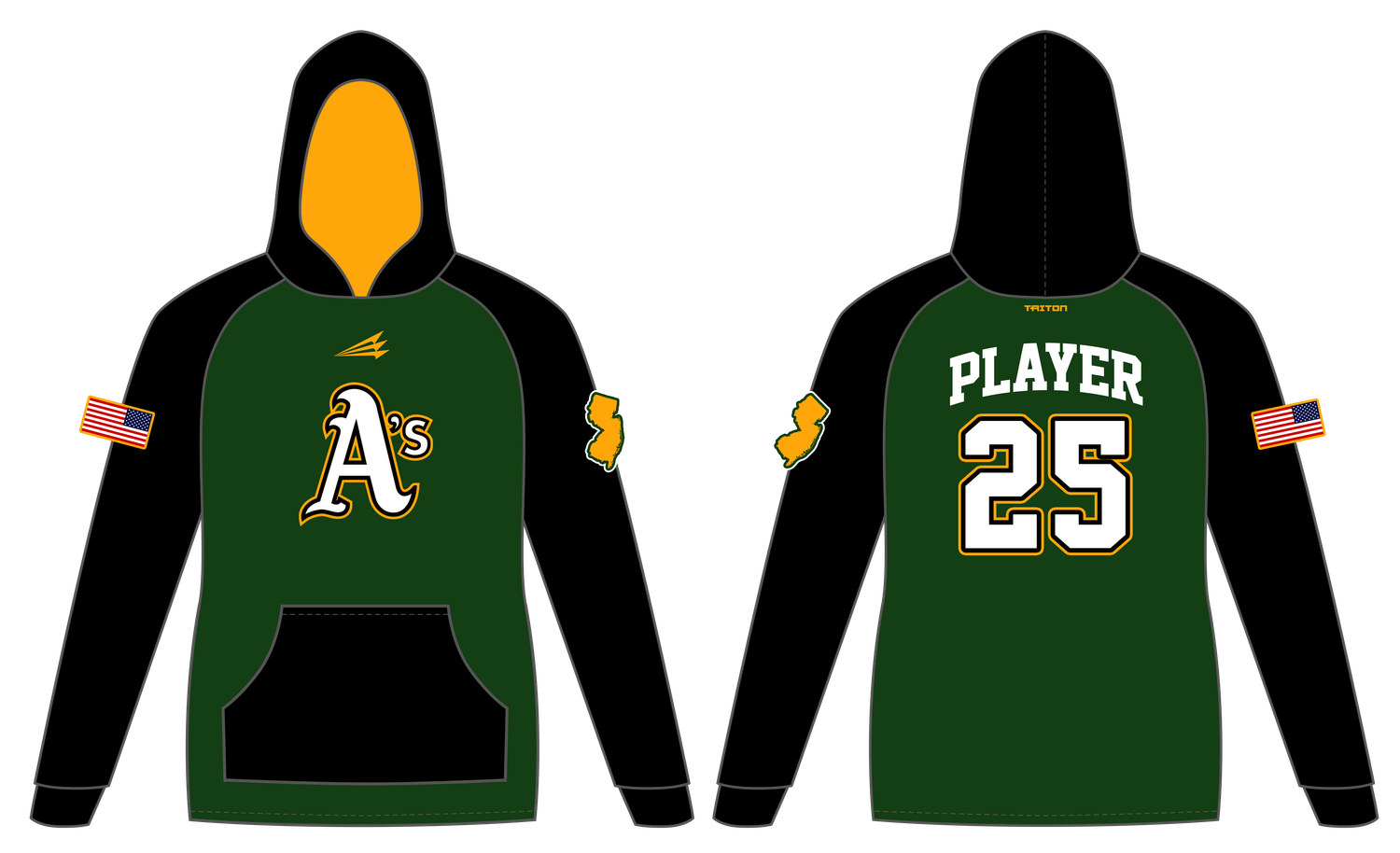 Hamilton A&#39;s Custom Vulcan Hoodie #VH9