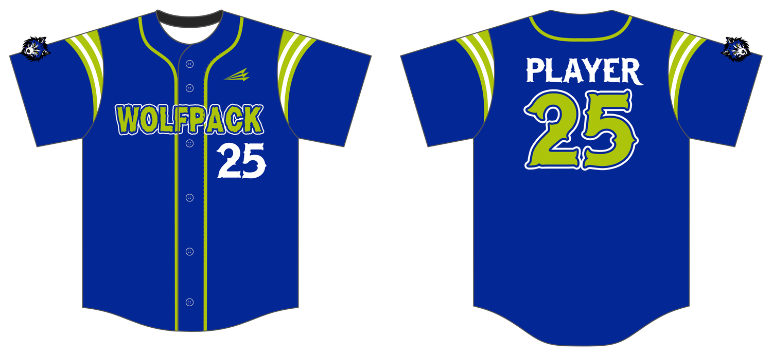 JDS Wolfpack Custom NanoDri Baseball Jersey #J2