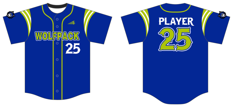JDS Wolfpack Custom NanoDri Baseball Jersey #J2