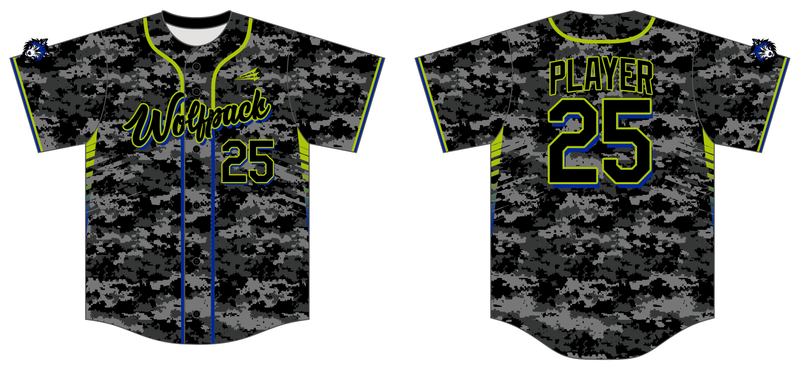 JDS Wolfpack Custom NanoDri Baseball Jersey #J3B