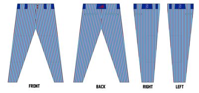 Indiana Jr. Sycamores Custom Athletic Baseball Pant #BP13